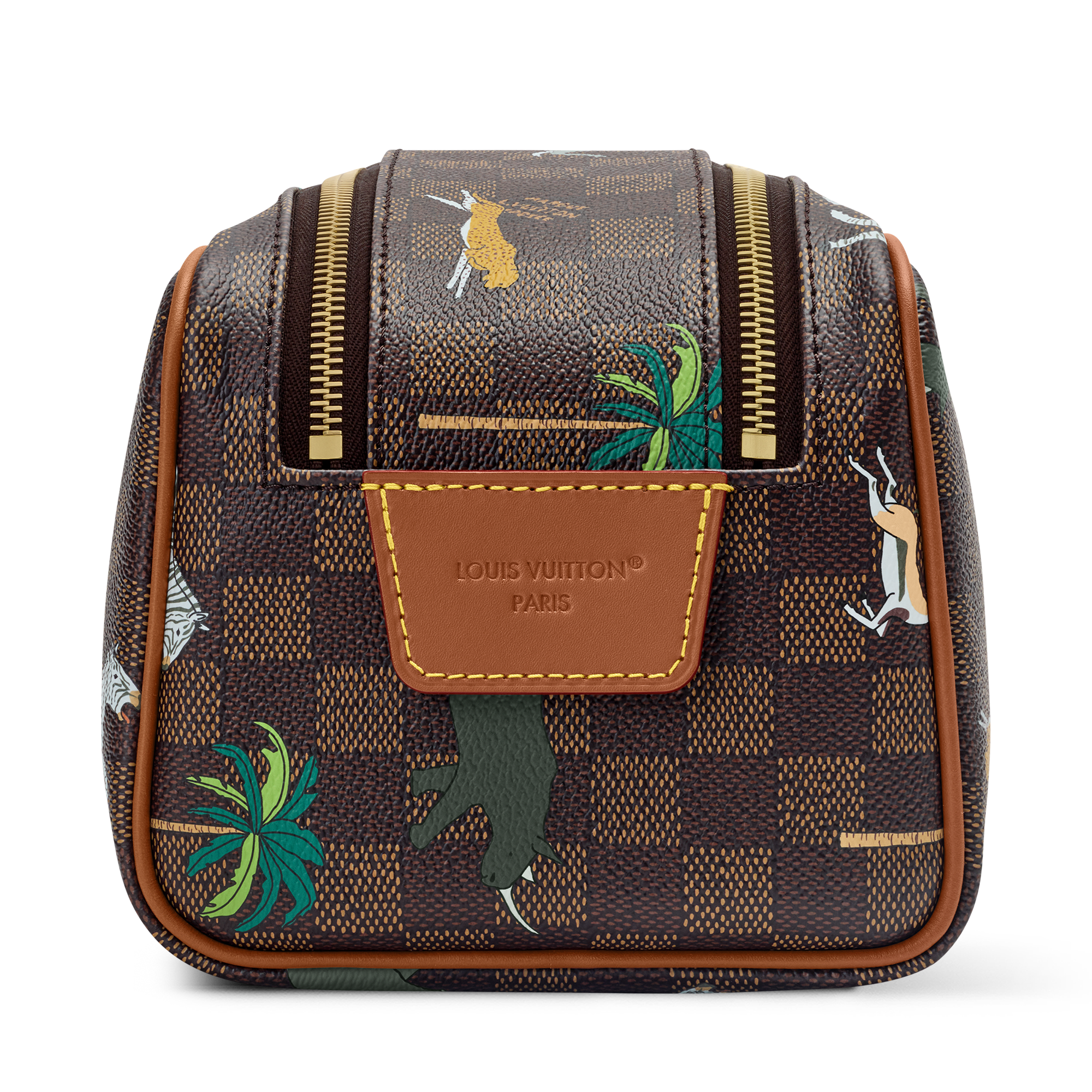 Dopp Kit Toiletry Bag - Luxury Giant Damier Canvas Brown | LOUIS